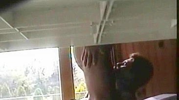 MILF Mom Gets Blowjob & Cumshot on Hidden Cam! Home Made Wife Sucks Hubby Cock