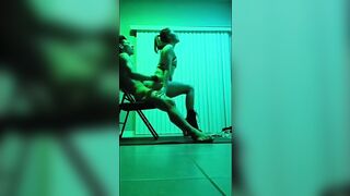 Asian Stripper Rides Cowboy in Hidden Cam Amateur Porn