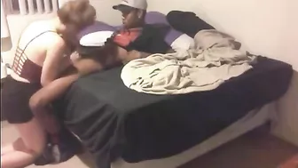 Interracial Hidden Cam Amateur Moans for Big Black Cock