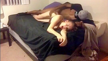 Interracial Hidden Cam Amateur Moans for Big Black Cock