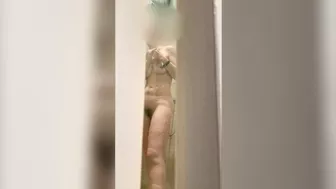 Wife Hairy Shower Cam Show - Naughty MILF Exposes All