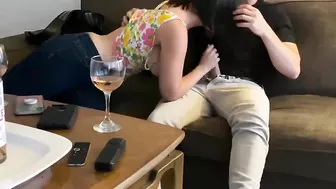 Amateur Latina Blows Big Tits on Hidden Cam