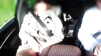 Wild Ride with MILF in Fishnet - Uber Driver Secret Sex Tape