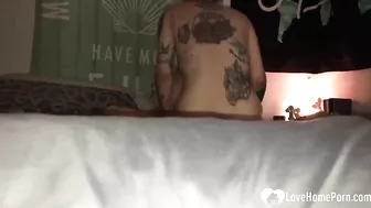 Amateur Porn Star Rides Cowgirl with Hidden Cam