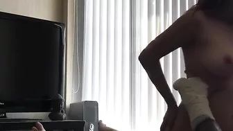 Busty Asian Cowgirl Rides Hidden Cam for Creamy Moans