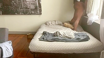 Submissive Petite Ebony Freak Gets Banged by Big Black Cock in Hidden Cam Amateur Video