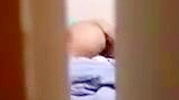 Spying on My Roommate Hidden Cam Masturbation with Big Ass and Dildo