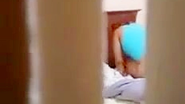 Spying on My Roommate Hidden Cam Masturbation with Big Ass and Dildo