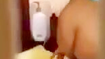 Spying on My Roommate Hidden Cam Masturbation with Big Ass and Dildo