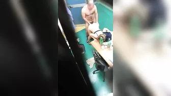 Sexy Co-Workers Caught on Hidden Cam! Amateur MILFs in Office Action