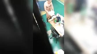 Sexy Co-Workers Caught on Hidden Cam! Amateur MILFs in Office Action