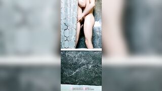 Gym GF Shower Sex with Amateur Brunette Eating Pussy & Moaning in Homemade Porn