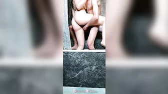 Gym GF Shower Sex with Amateur Brunette Eating Pussy & Moaning in Homemade Porn