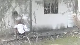 Outdoor Amateur Brunettes Caught Fucking in Public