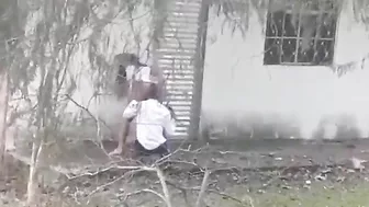 Outdoor Amateur Brunettes Caught Fucking in Public