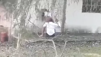 Outdoor Amateur Brunettes Caught Fucking in Public