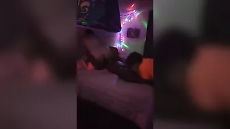 Amateur Interracial Threesome Caught on Hidden Cam