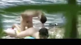 Exhibitionist Teens Fuck in Public - Hidden Cam Captures Amateur Brunettes Outdoors