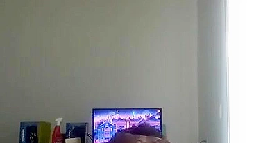 Amateur Ebony Cowgirl Rides Hidden Cam