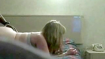 Spy on Hidden Cam Hotel Hookup - Amateur Blonde Doggy Homemade Interracial Voyeur