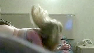 Spy on Hidden Cam Hotel Hookup - Amateur Blonde Doggy Homemade Interracial Voyeur