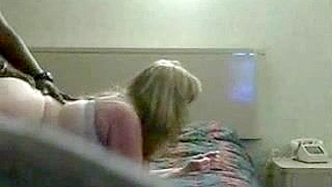 Spy on Hidden Cam Hotel Hookup - Amateur Blonde Doggy Homemade Interracial Voyeur