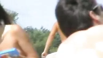 Naughty Nudes at the Beach - Hidden Cam Captures Public Voyeurism