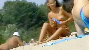 Naughty Nudes at the Beach - Hidden Cam Captures Public Voyeurism