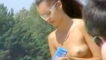 Naughty Nudes at the Beach - Hidden Cam Captures Public Voyeurism