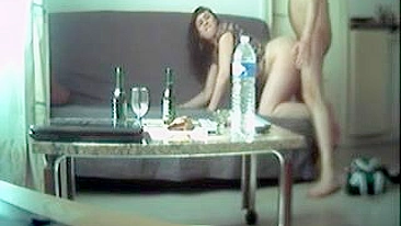 Spying on Pregnant Neighbor Doggy Style with Hidden Cam