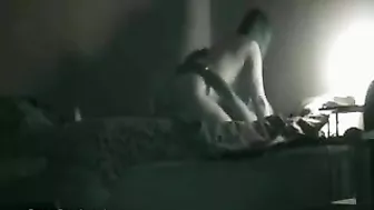 Black Lover Caught on Hidden Cam - Wife Secret Creampie Orgasm