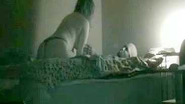 Black Lover Caught on Hidden Cam - Wife Secret Creampie Orgasm