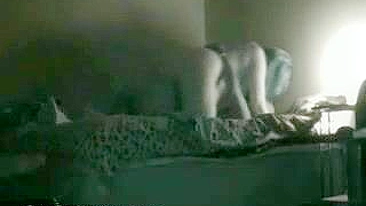 Black Lover Caught on Hidden Cam - Wife Secret Creampie Orgasm