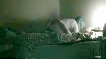 Black Lover Caught on Hidden Cam - Wife Secret Creampie Orgasm