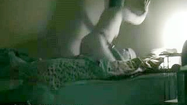 Black Lover Caught on Hidden Cam - Wife Secret Creampie Orgasm