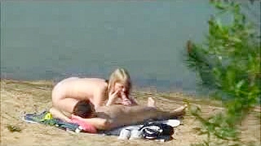 Spy on Blonde GF Amateur Hidden Cam Sex at Lake