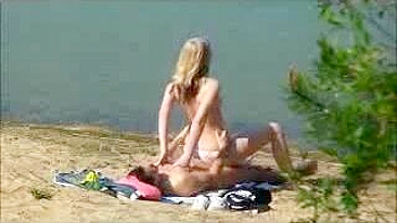 Spy on Blonde GF Amateur Hidden Cam Sex at Lake