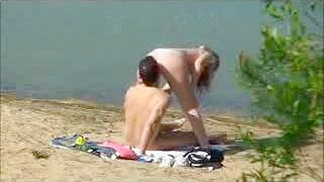 Spy on Blonde GF Amateur Hidden Cam Sex at Lake