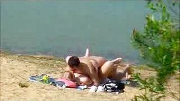 Spy on Blonde GF Amateur Hidden Cam Sex at Lake