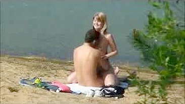 Spy on Blonde GF Amateur Hidden Cam Sex at Lake