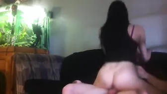 Brunette Babe Rides Cowgirl Style on Hidden Cam