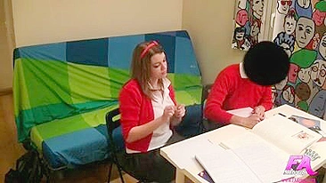 Latina Schoolgirl Hidden Cam Facial with Big Tits and Amateur Flavor