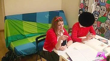 Latina Schoolgirl Hidden Cam Facial with Big Tits and Amateur Flavor