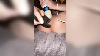 Masturbating Wife Anal Play with Sex Toys