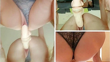 Masturbation Compilation with Dildos, Homemade Orgasms & Rides by Amateur MILFs