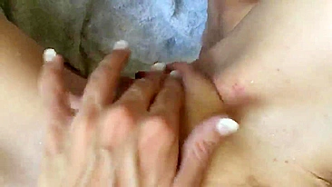 Amateur Teen Masturbates in Homemade Selfie - Tiny 19 Year Old Fingerings Pussy Rubbing