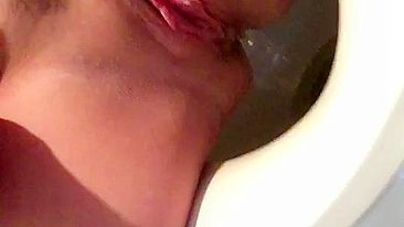 Squirting Selfie Amateur Masturbates Tight Pussy Shaved