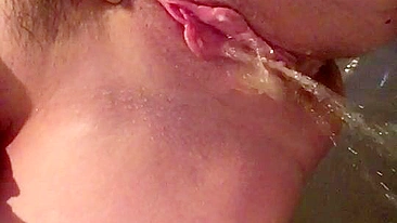 Squirting Selfie Amateur Masturbates Tight Pussy Shaved
