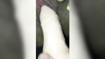 Amateur Ebony Couple Homemade Masturbation with Sex Toys & Wet Pussy