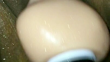 Amateur Ebony Couple Homemade Masturbation with Sex Toys & Wet Pussy